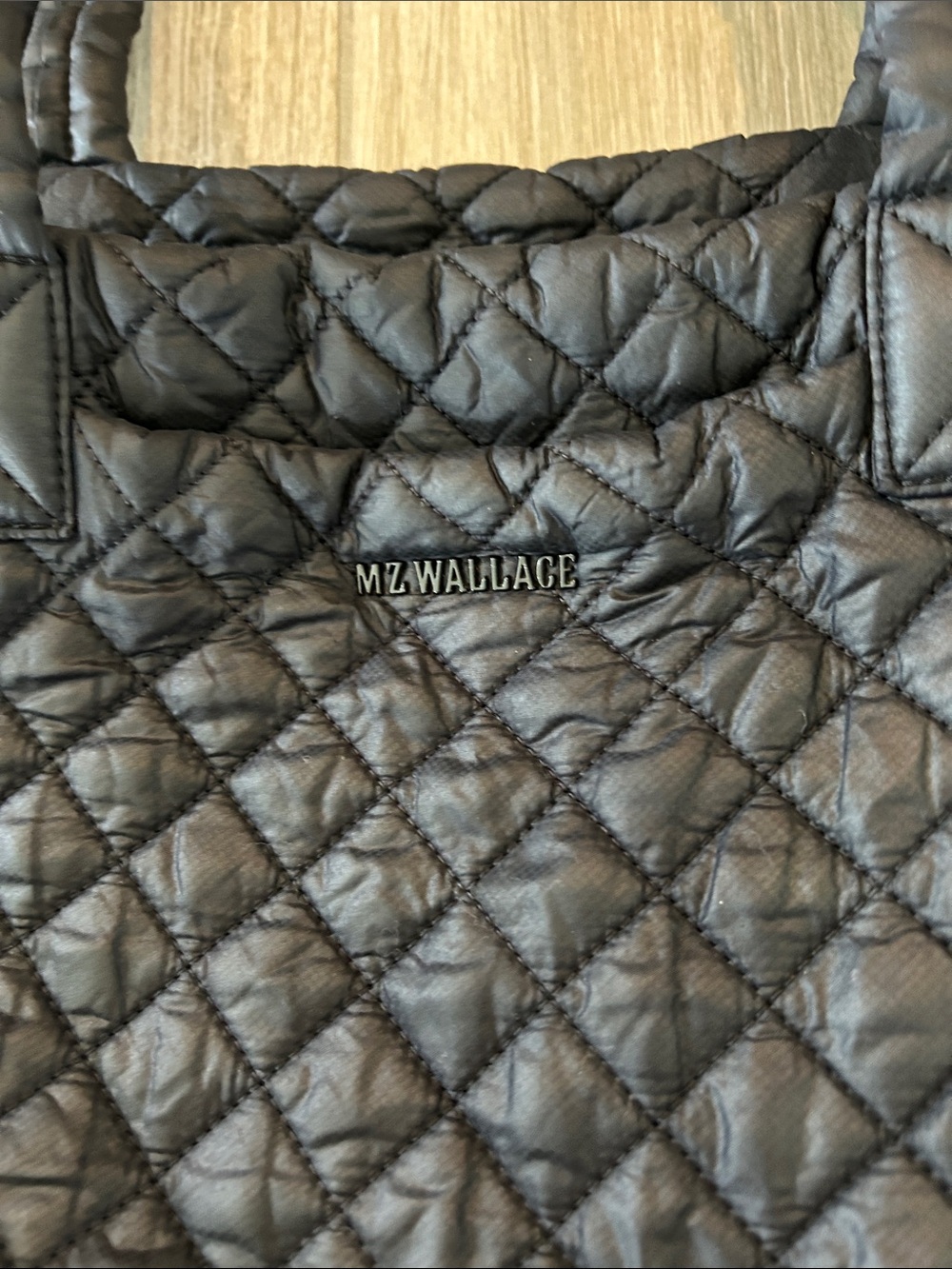 MZ Wallace Jim travel bag Black Quilted Nylon Shoulder Bag - Picture 3 of 15